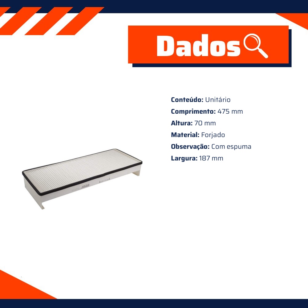 FIltro de Ar Condicionado Cabine - Wega - AKX-4011