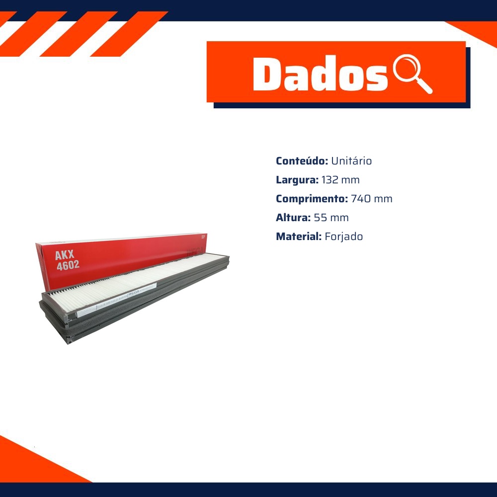 FIltro de Ar Condicionado Cabine - Wega - AKX-4602