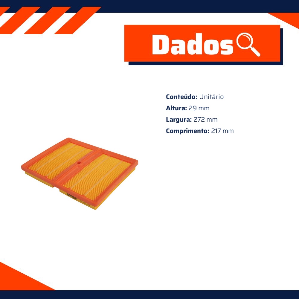Filtro de Ar do Motor - Wega - FAP-3599