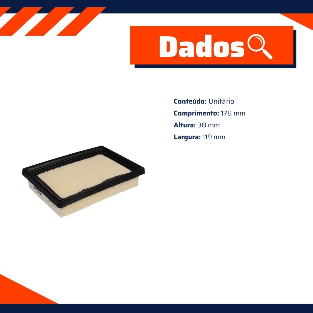 Filtro de Ar do Motor - Wega - FAP-4042