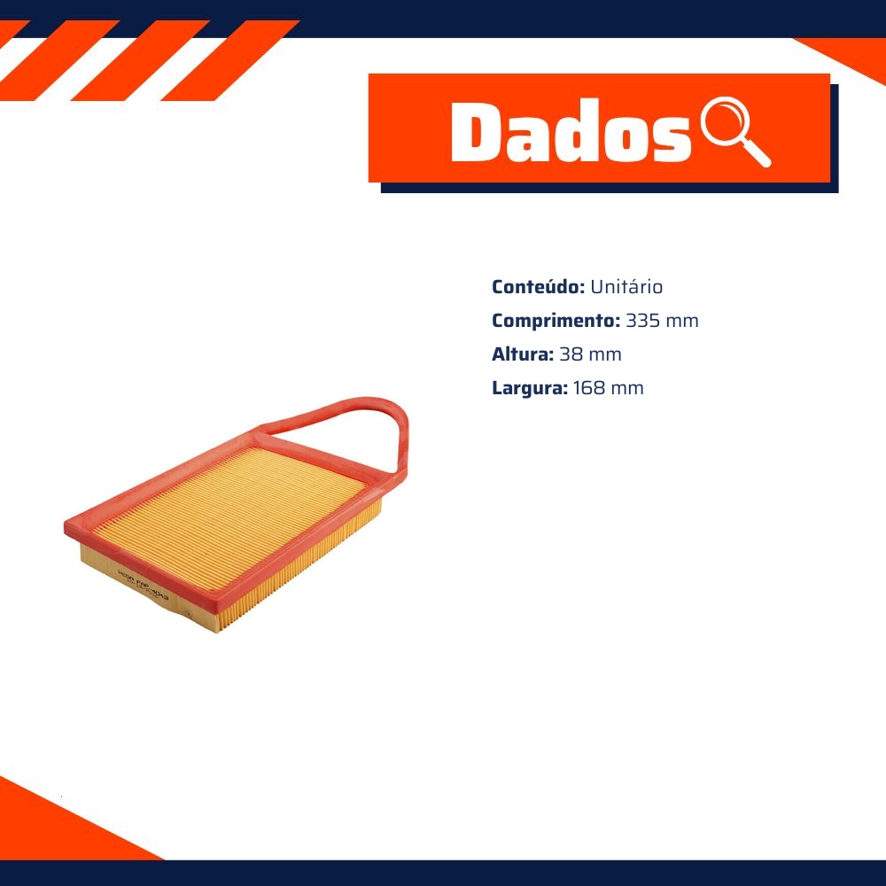 Filtro de Ar do Motor - Wega - FAP-4043