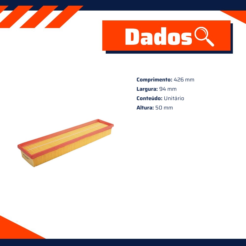 Filtro de Ar do Motor - Wega - FAP-4054/3