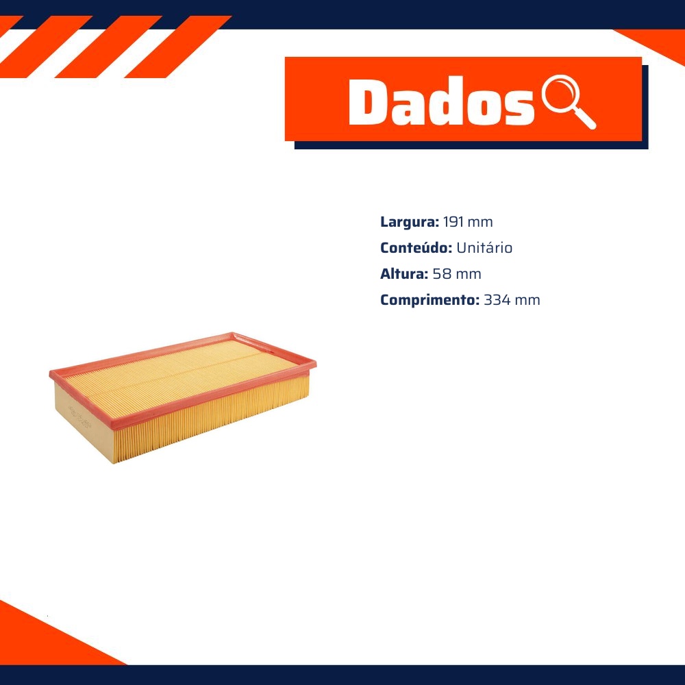 Filtro de Ar do Motor - Wega - FAP-4853