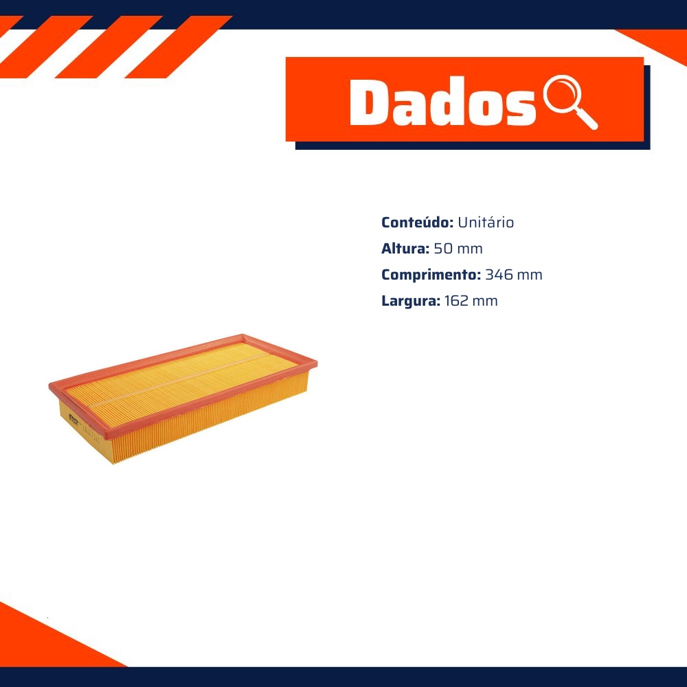 Filtro de Ar do Motor - Wega - FAP-4860
