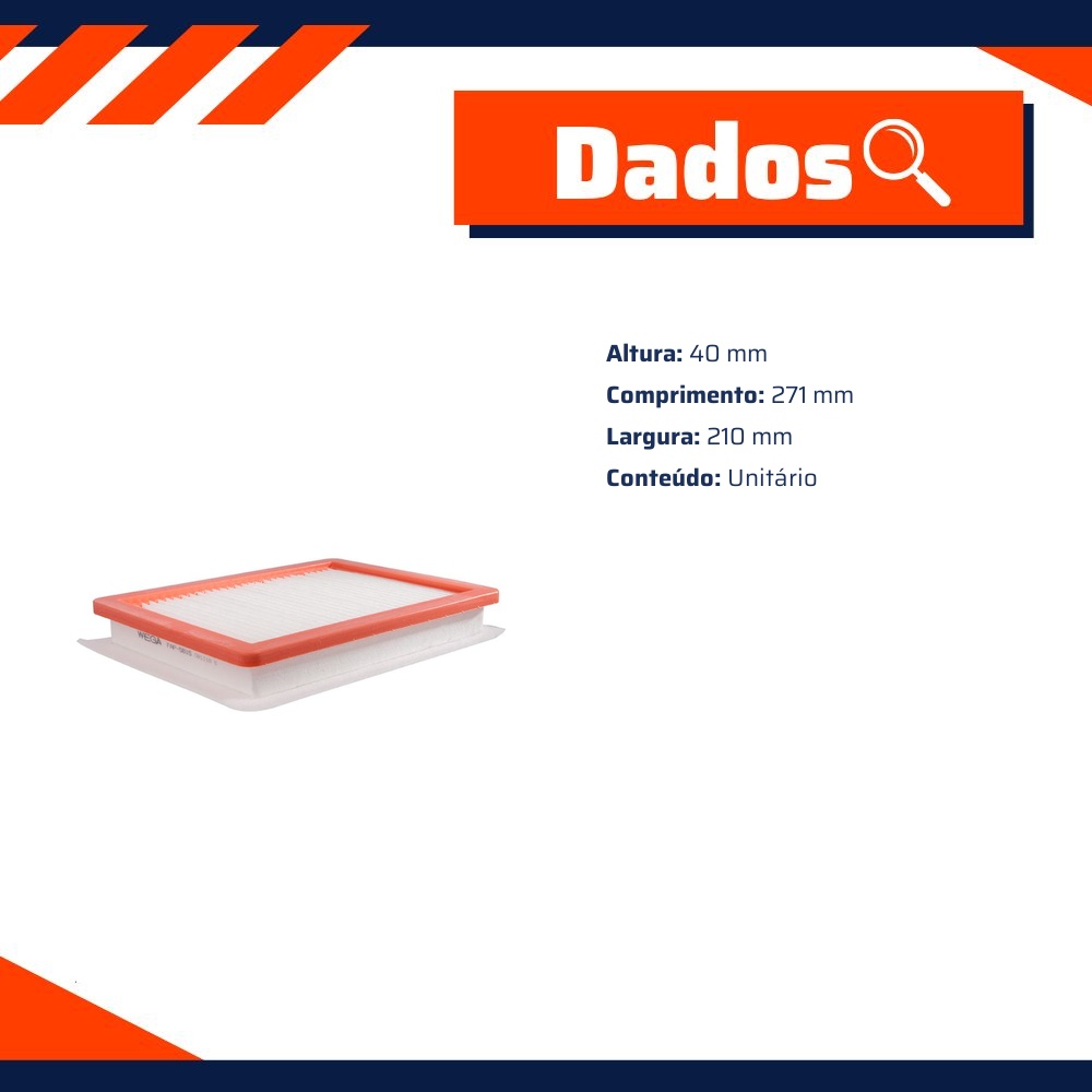 Filtro de Ar para Chevrolet Equinox - Wega - FAP-5815