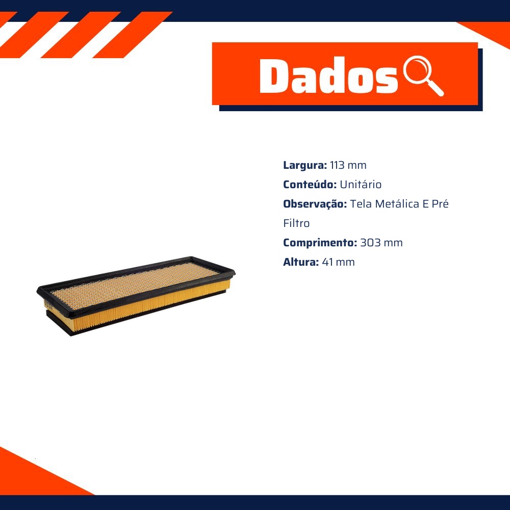 Filtro de Ar para Fiat 500 ABARTH - Wega - FAP-5312