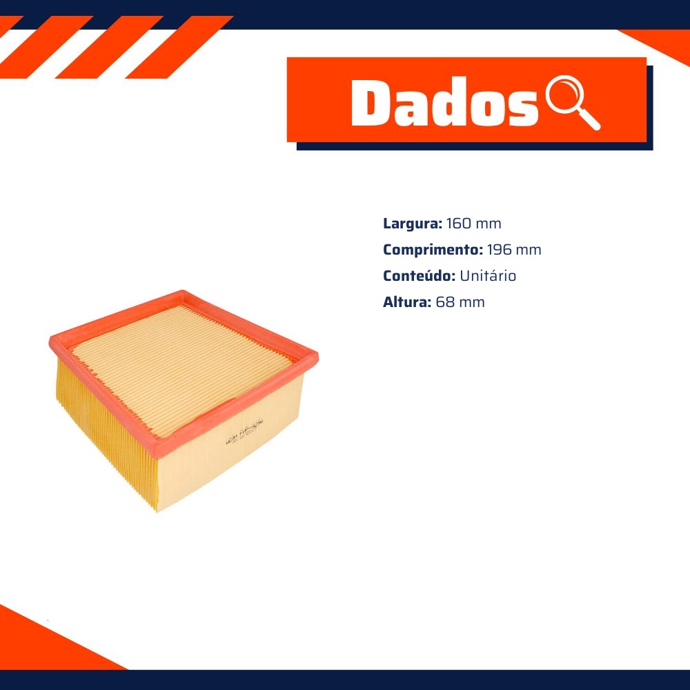 Filtro de Ar do Motor - Wega - FAP-9296