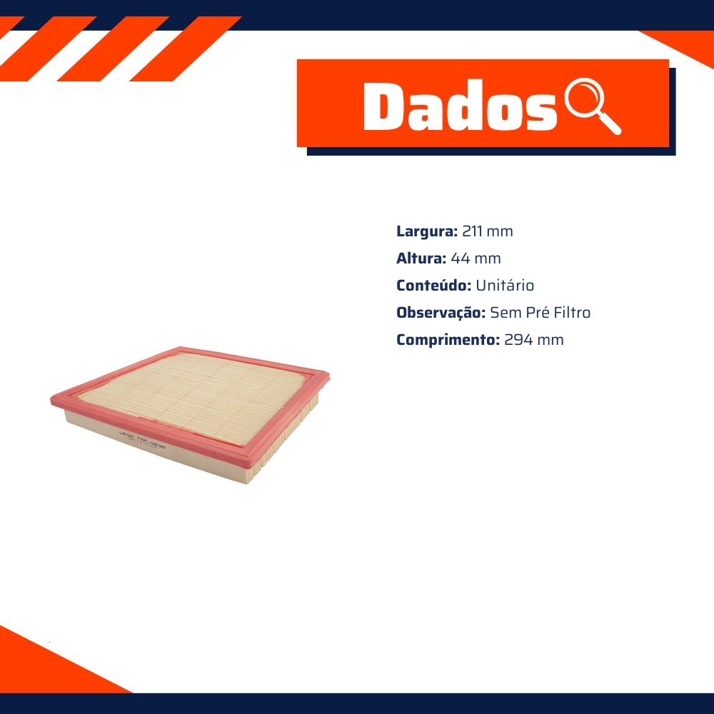 Filtro de Ar do Motor - Wega - FAP-9298