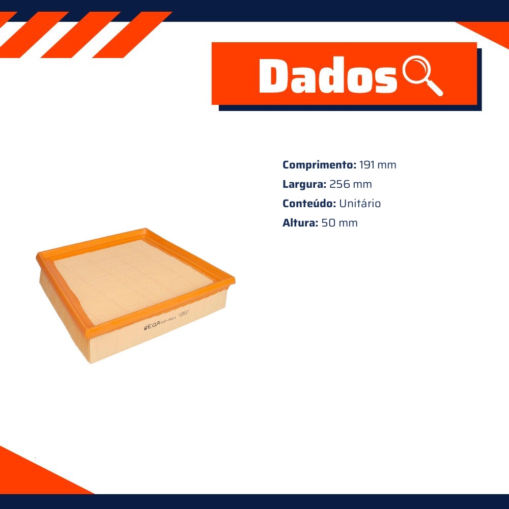 Filtro de Ar do Motor - Wega - FAP-9311