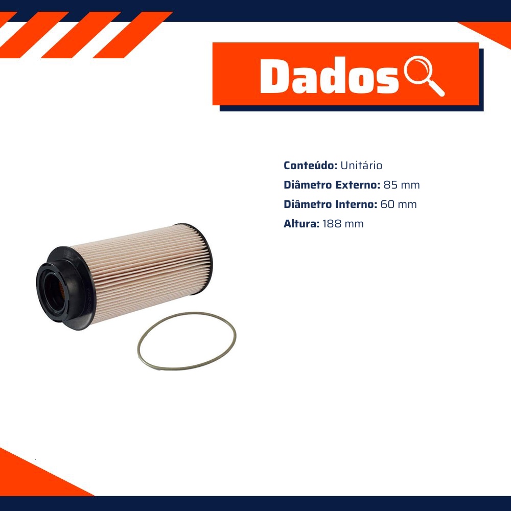 Filtro de Combustível - Wega - FCD-0951