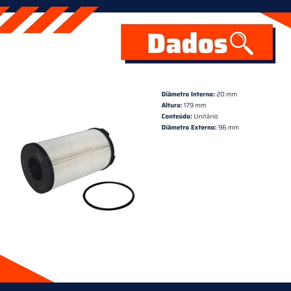 Filtro de Combustível - Wega - FCD-0962