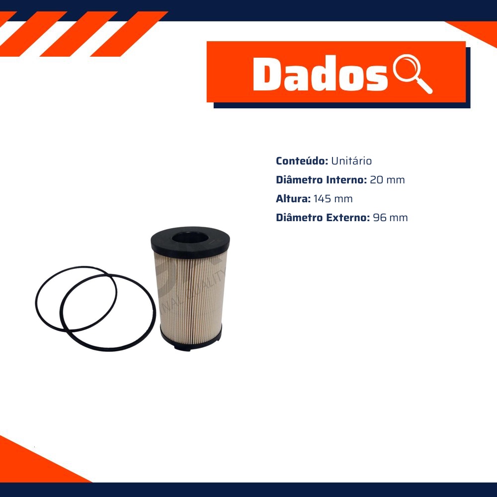 Filtro de Combustível - Wega - FCD-0969