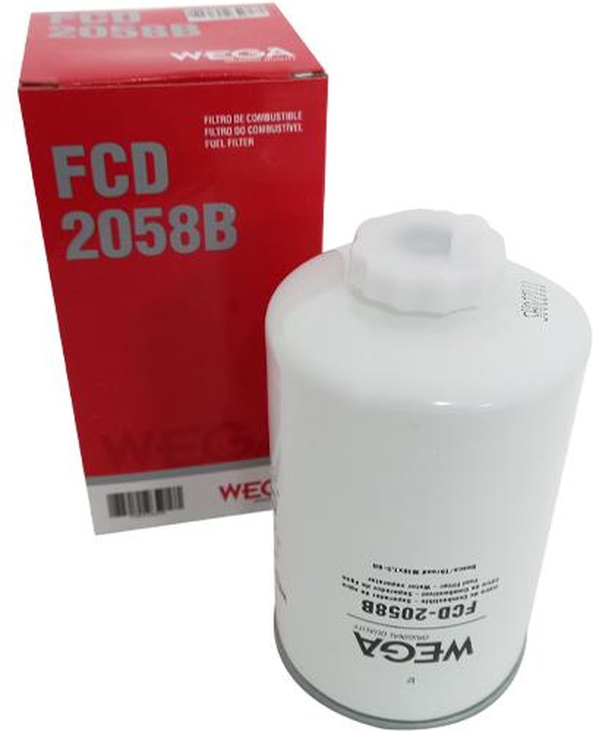 Filtro de Combustível com Dreno - Wega - FCD-2058