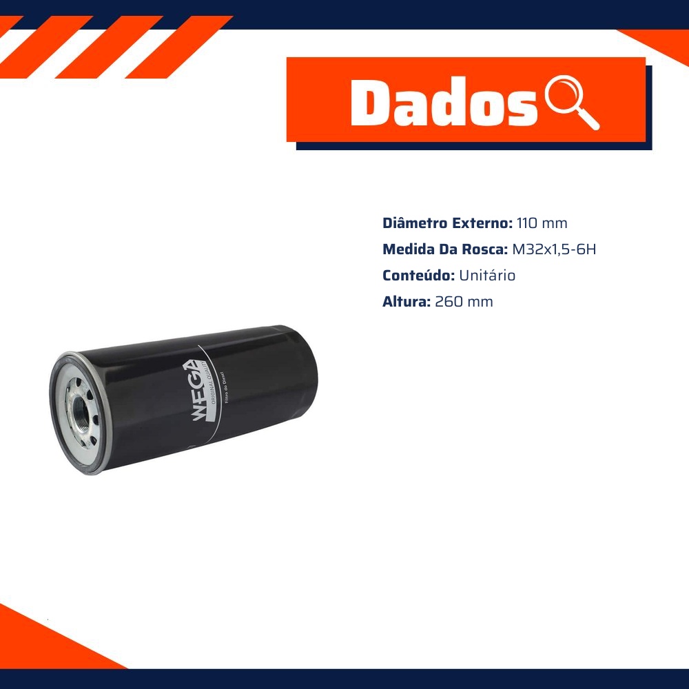 Filtro de Combustível - Wega - FCD-2207