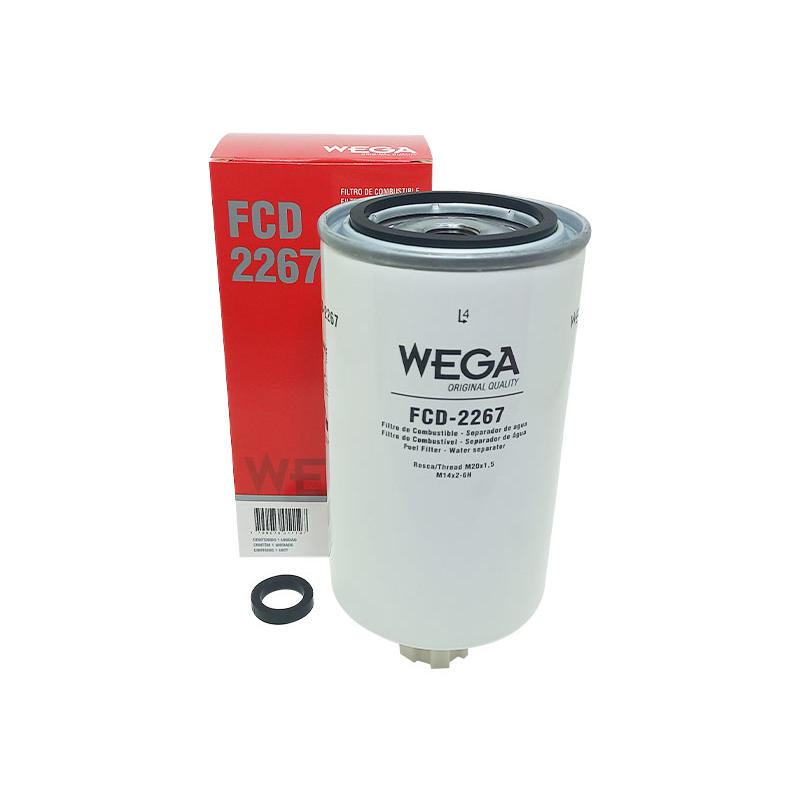 Filtro de Combustível com Dreno - Wega - FCD-2267