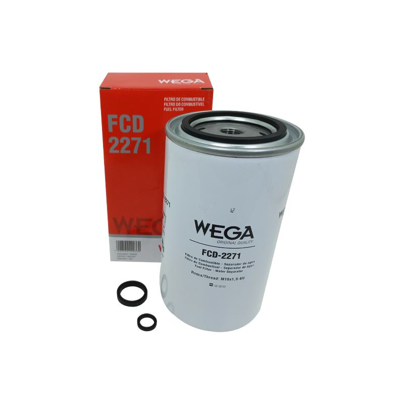 Filtro de Combustível com Dreno - Wega - FCD-2271