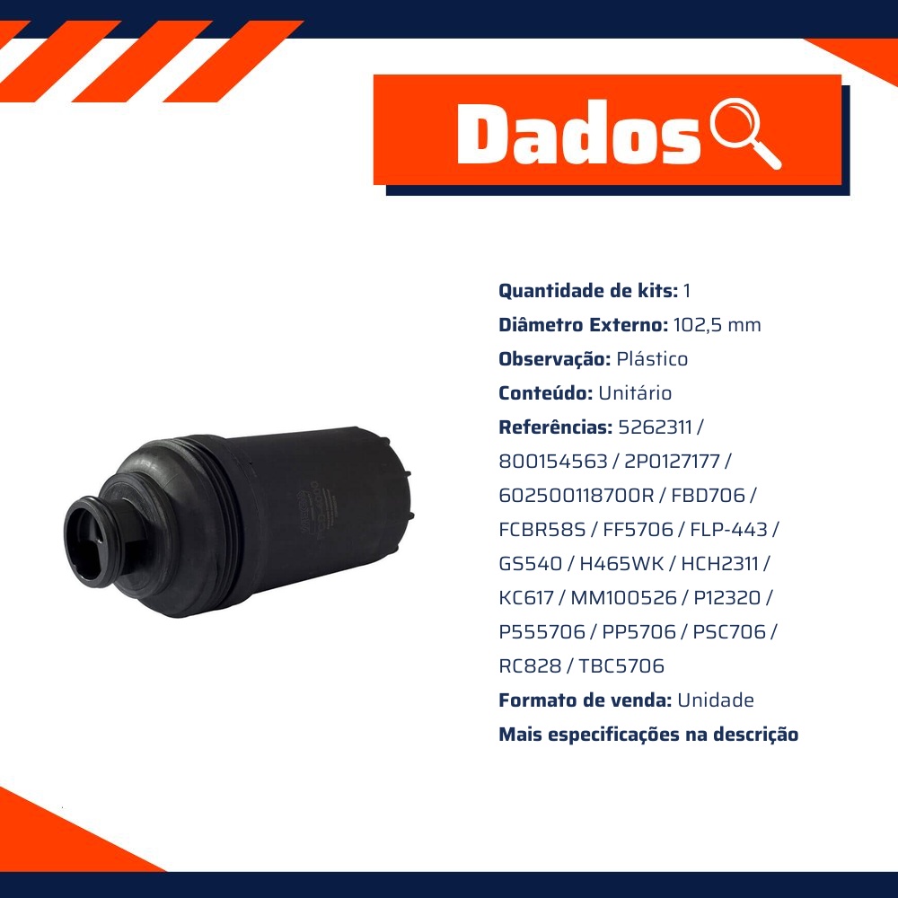 Filtro de Combustível - Wega - FCD-4000