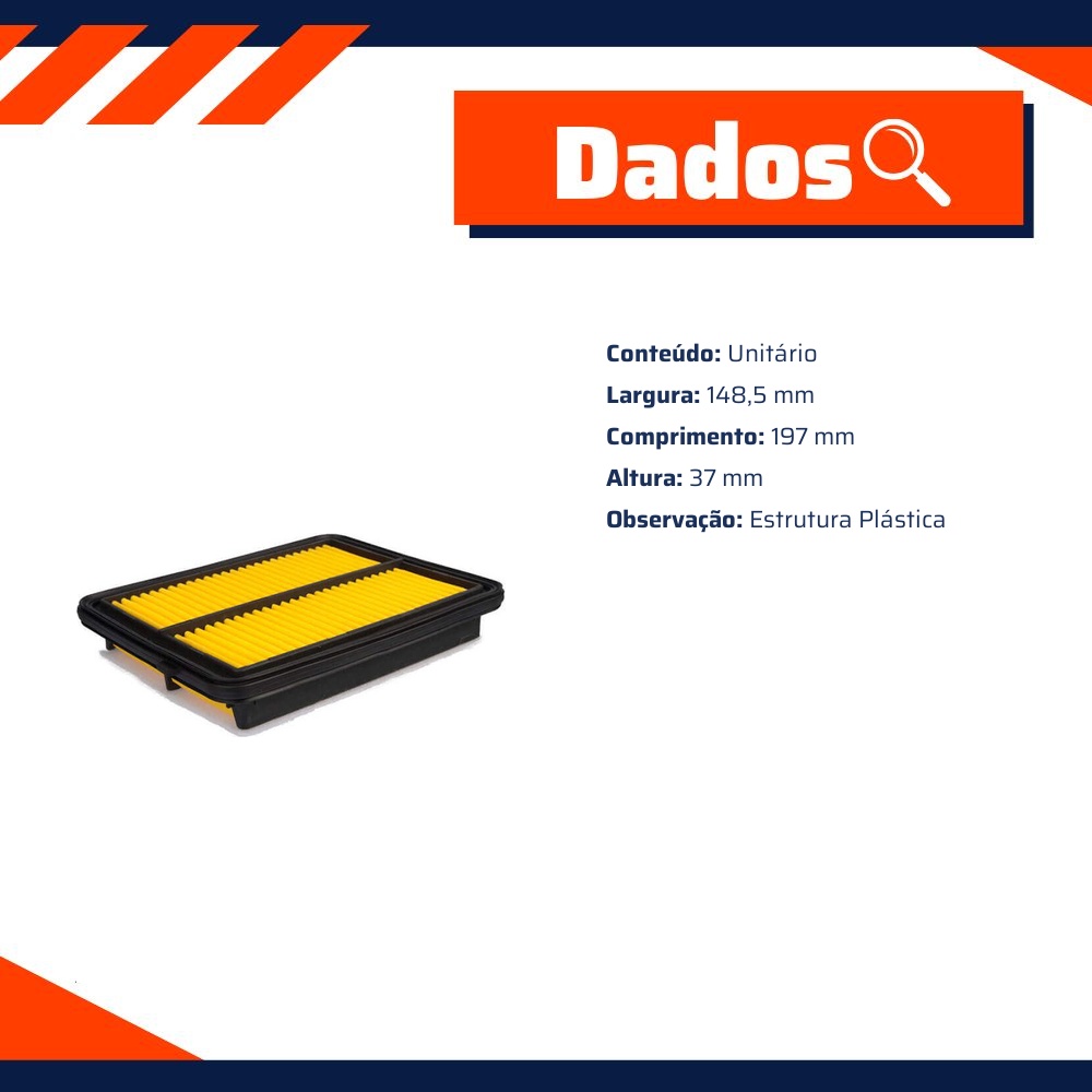 Filtro de Ar para Nissan Kicks e Versa - Wega - JFA-0137