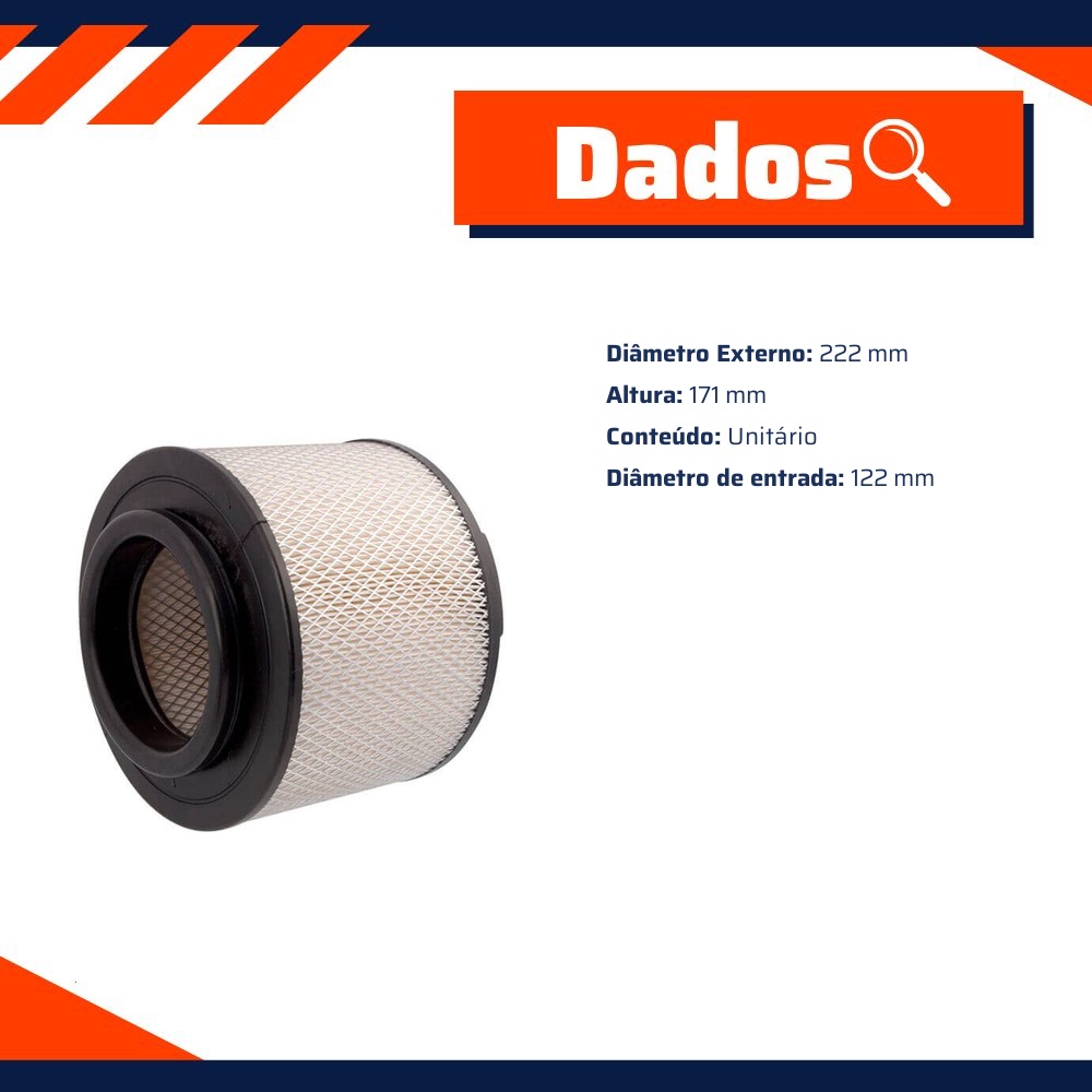 Filtro de Ar do Motor - Wega - JFA-0292/2