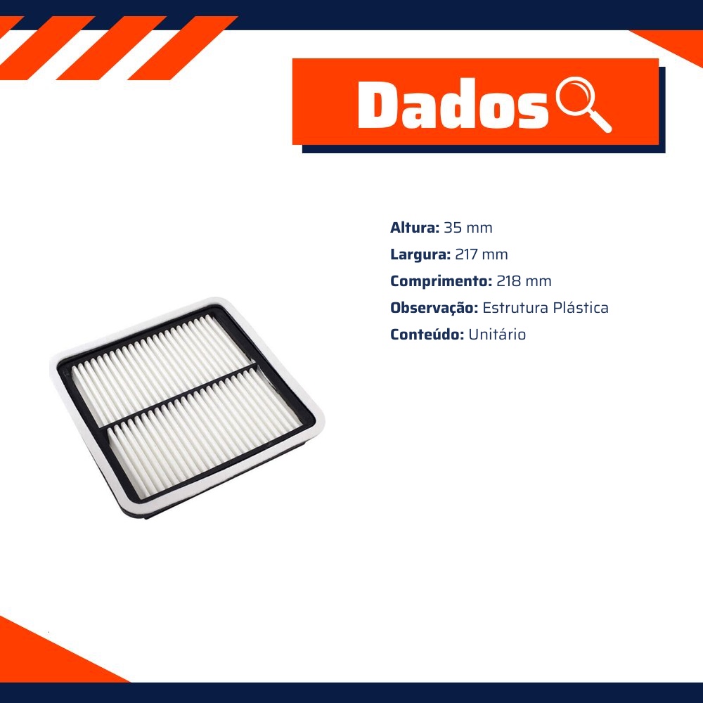 Filtro de Ar do Motor - Wega - JFA-0714