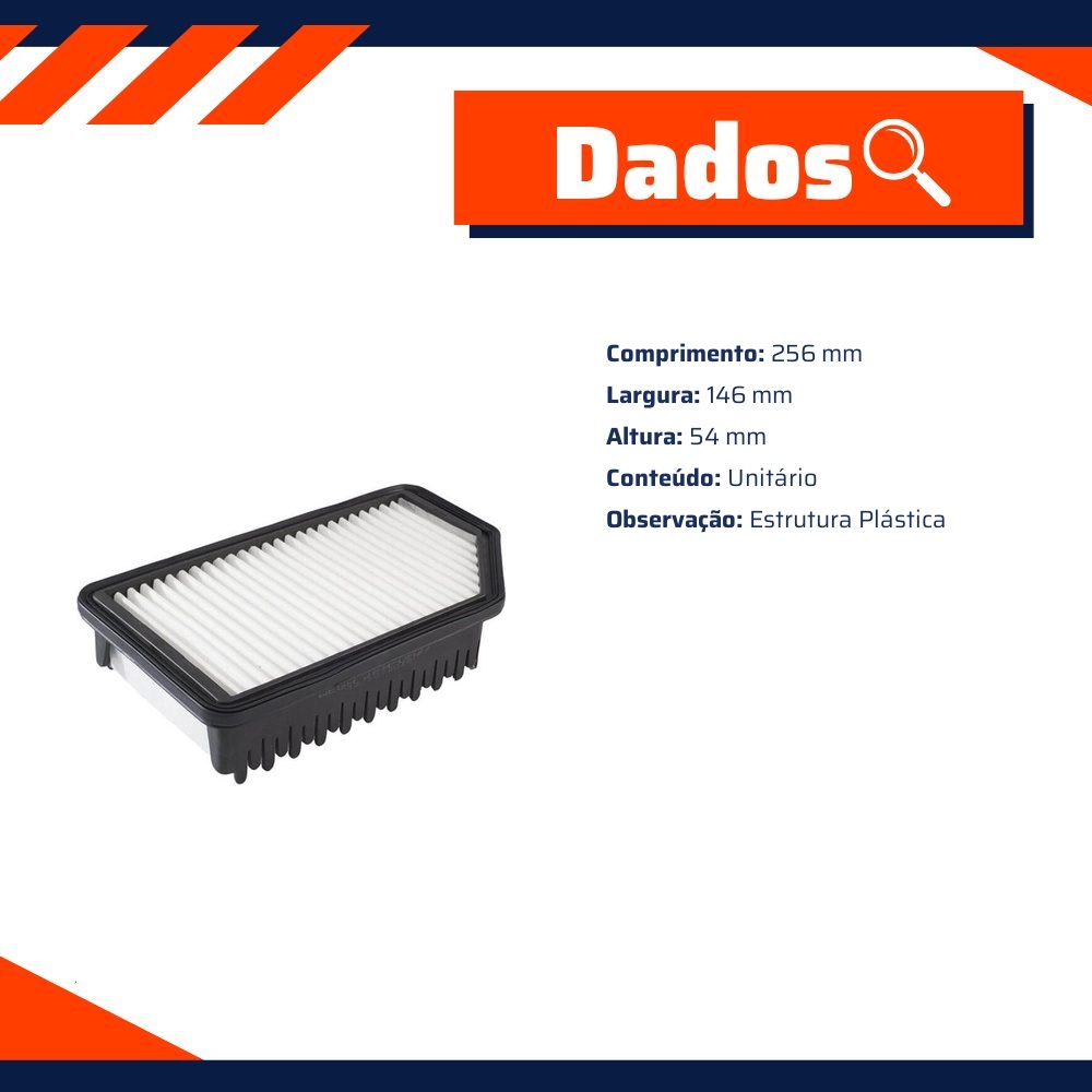 Filtro de Ar Hyundai Veloster e Kia Soul - Wega - JFA-0H27
