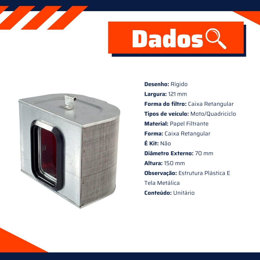 Filtro de Ar para Honda CBX 750 - Wega - JFA-0M29