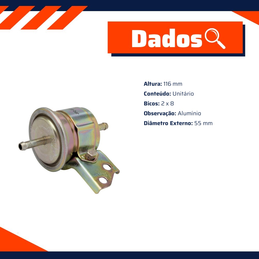 Filtro de Combustível para Effa M-100 - Wega - JFC-E01