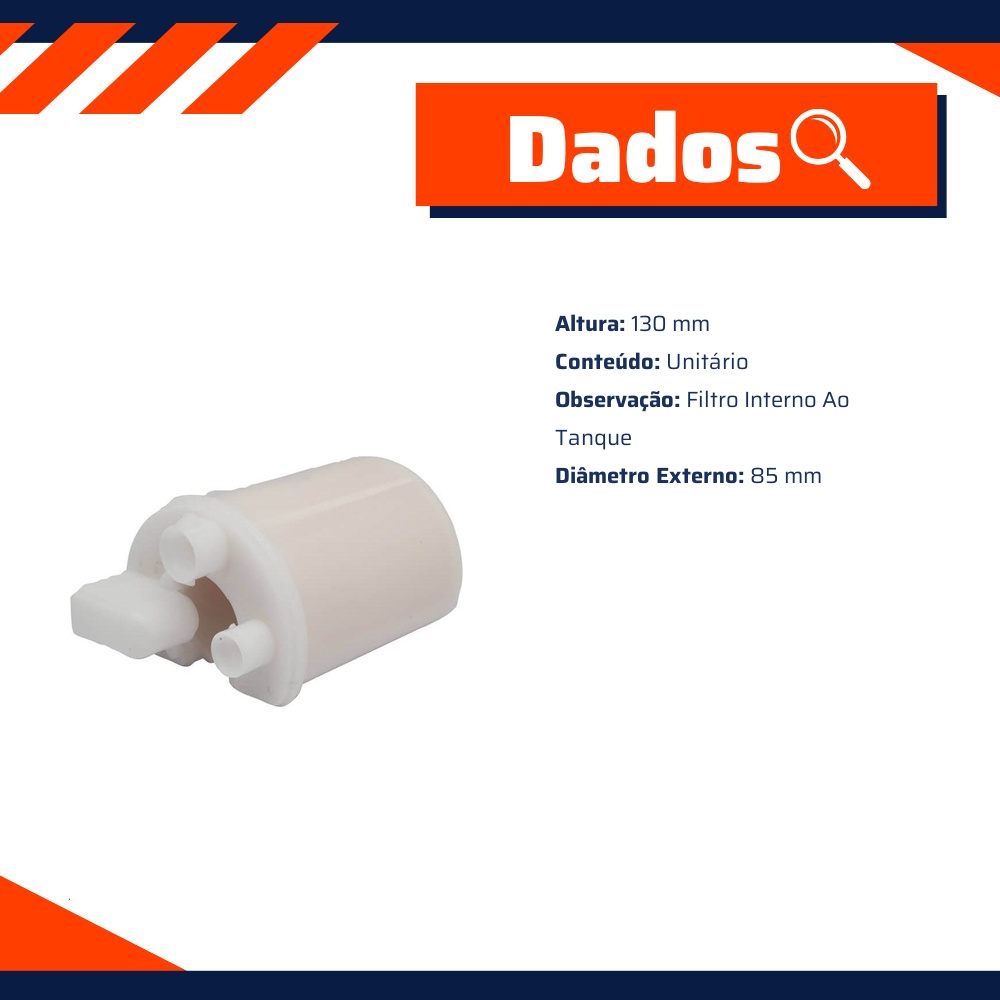 Filtro de Combustível Interno do Tanque para Kia Carnival - Wega - JFC-K14