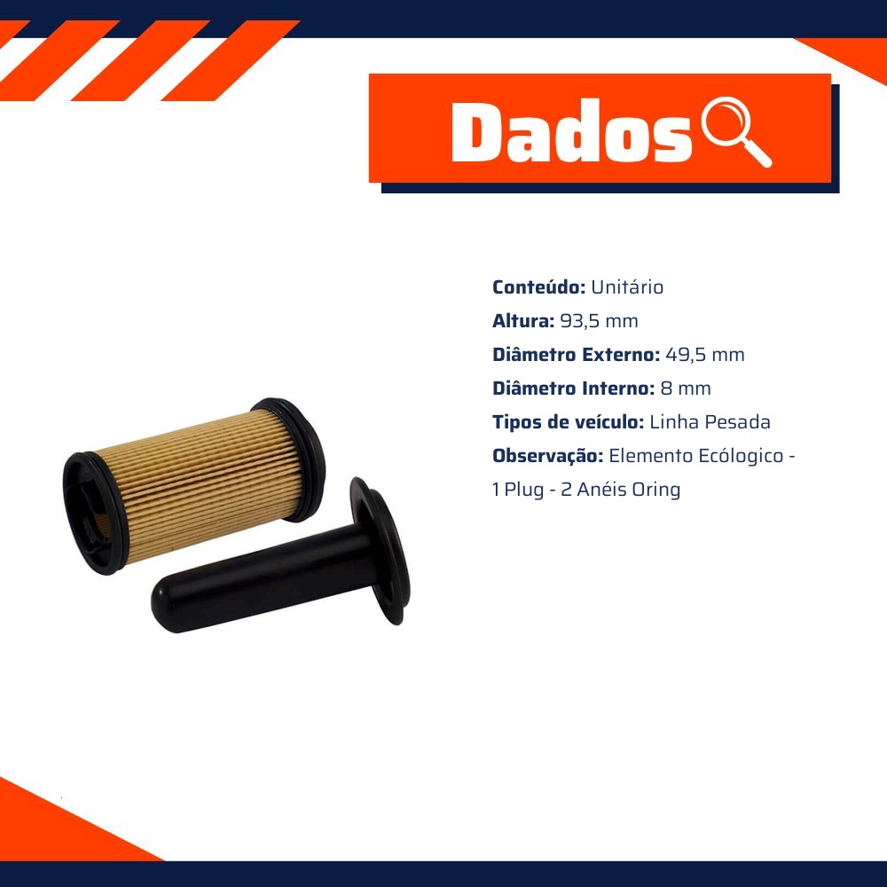 Filtro de Ureia - Wega - WEA-008