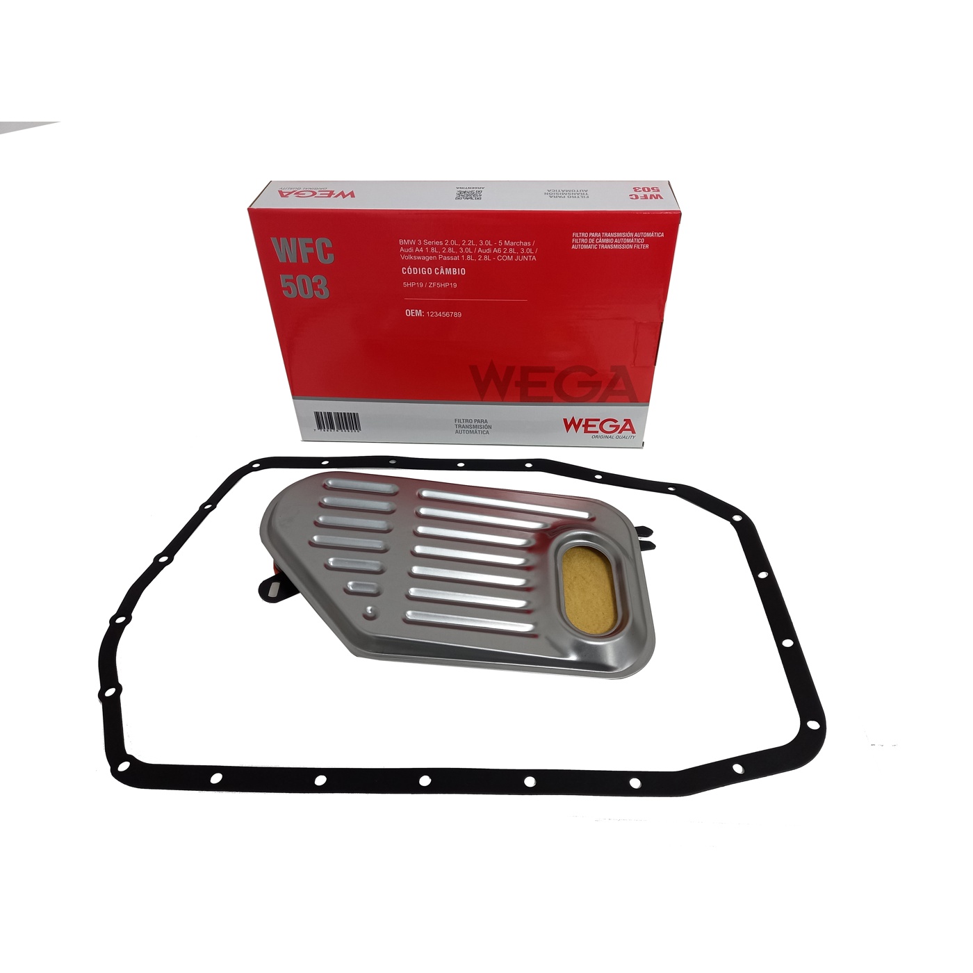 Filtro de Óleo do Câmbio Automático para Audi A4 - Wega - WFC-503