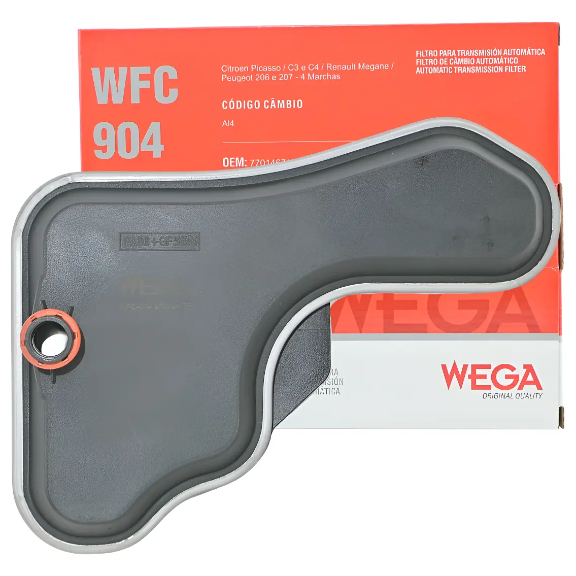 Filtro de Óleo do Câmbio Automático - Wega - WFC-904