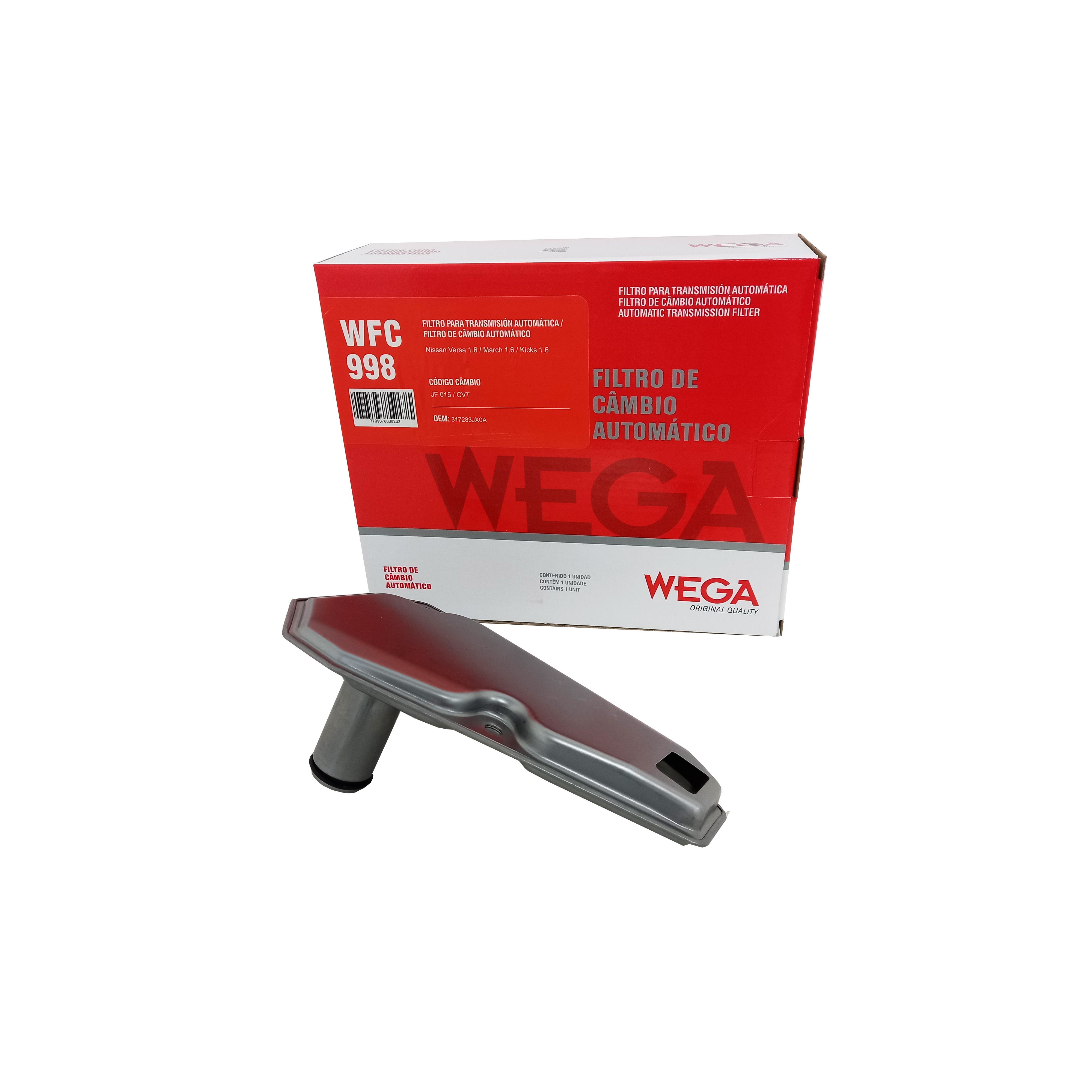 Filtro de Óleo do Câmbio Automático - Wega - WFC-998