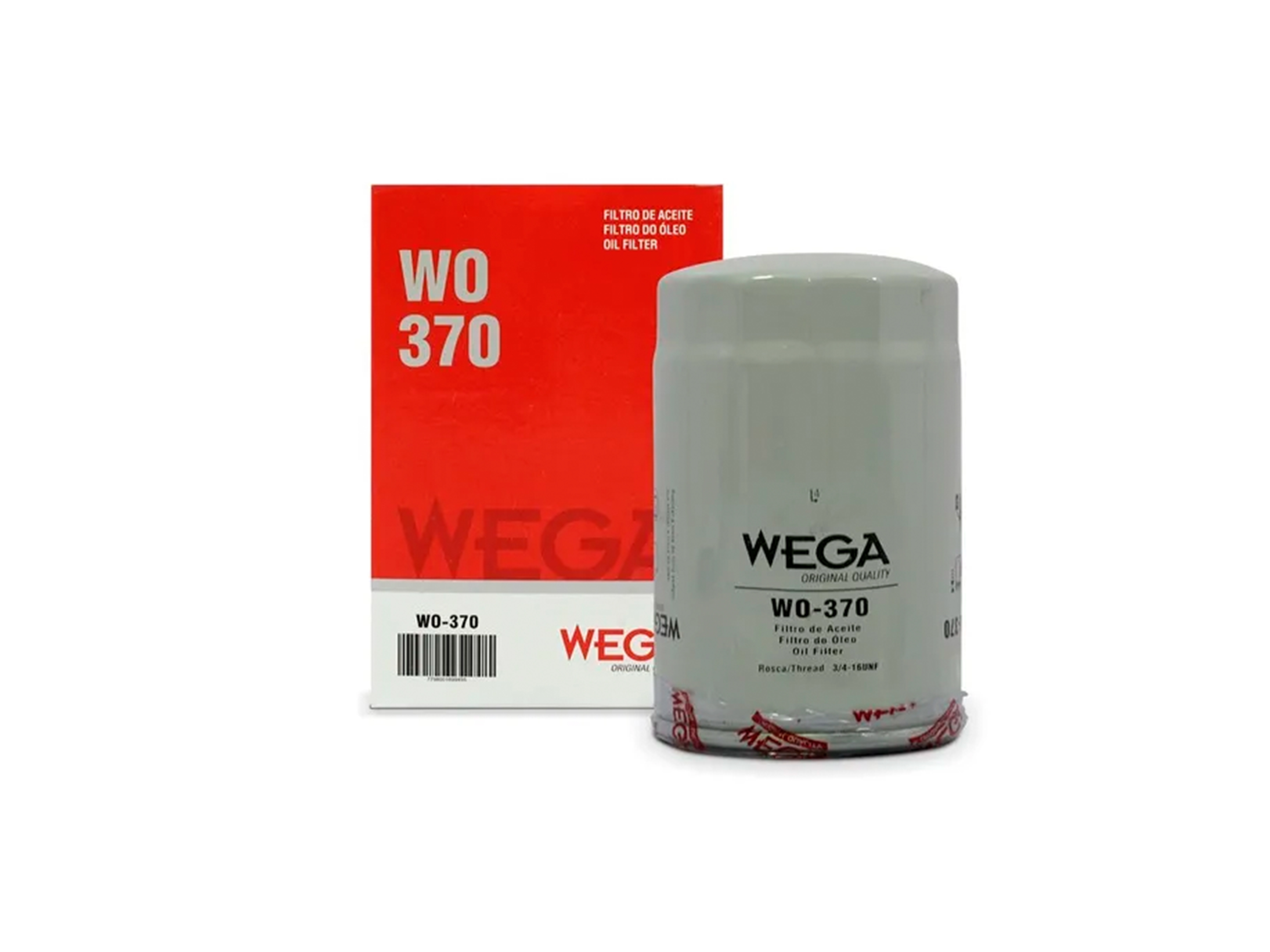 Filtro Blindado de Óleo Lubrificante - Wega - WO-370