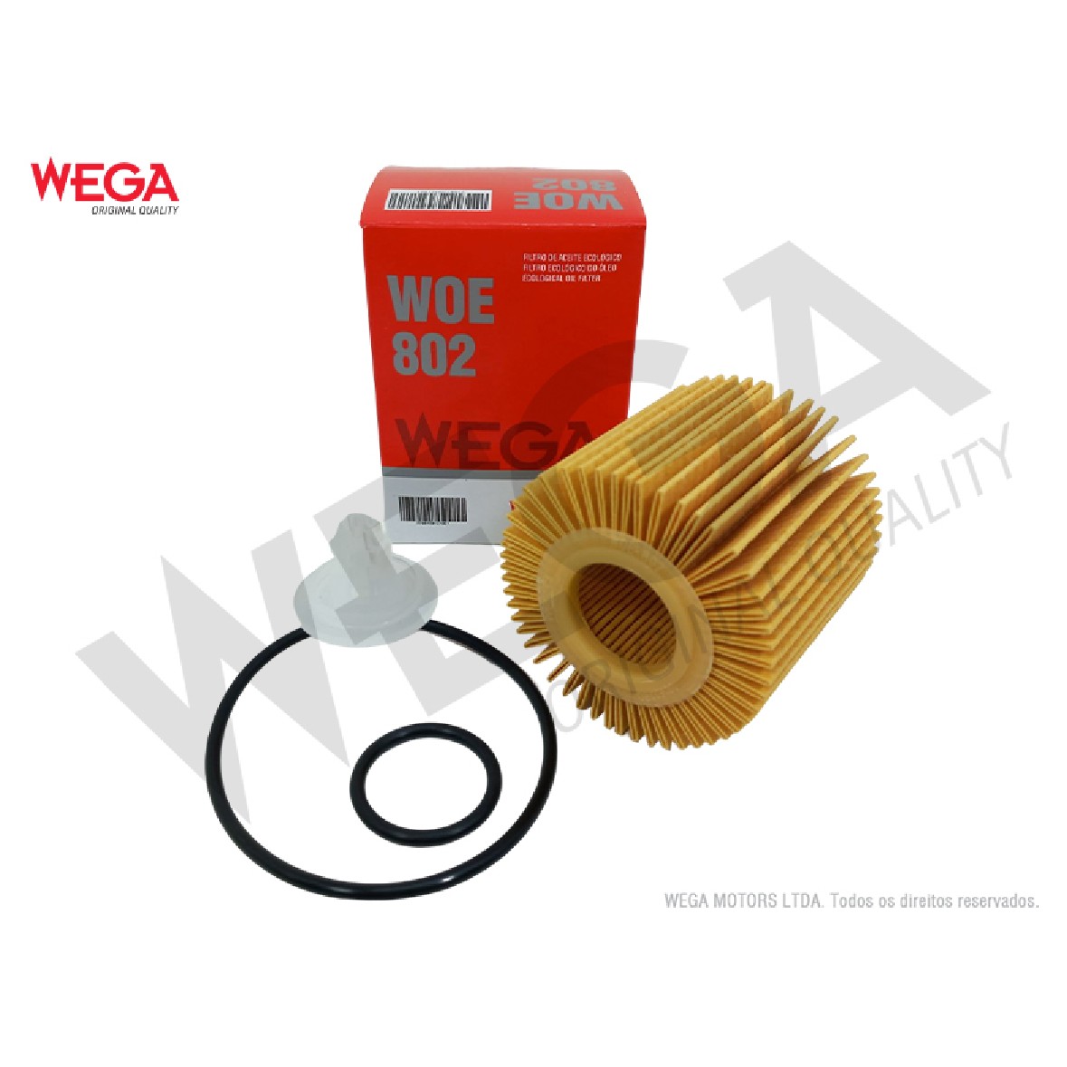 Filtro de Óleo Lubrificante - Wega - WOE-802