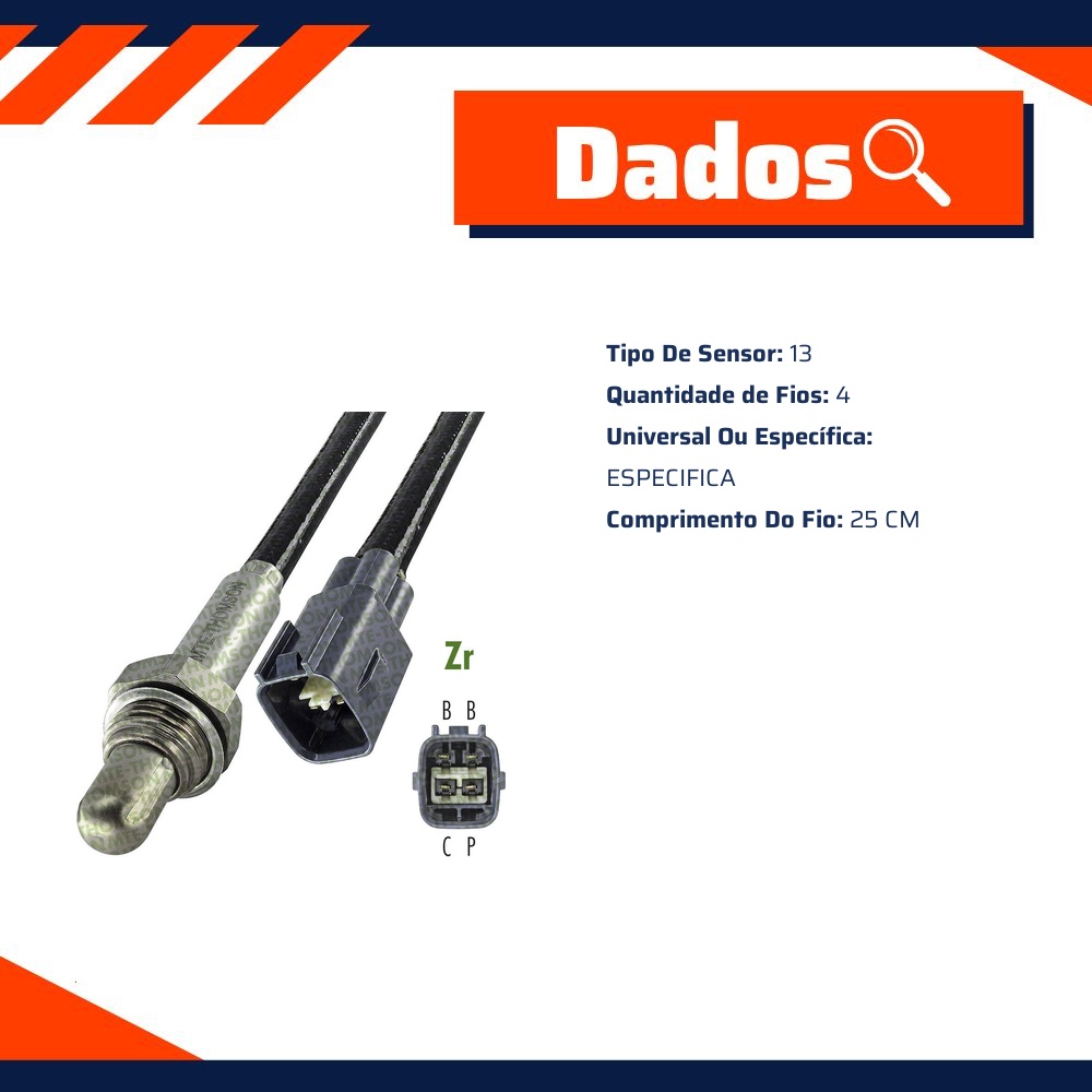 Sonda Lambda Convencional - MTE - 7930.43.025