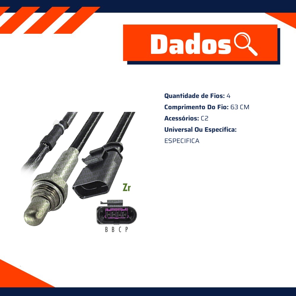 Sonda Lambda Convencional - MTE - 7977.40.063C2