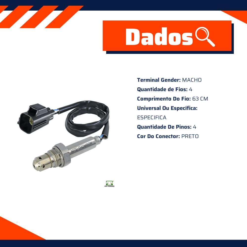 Sonda Lambda A/F para Volvo XC60 - MTE-THOMSON - 9809.40.063