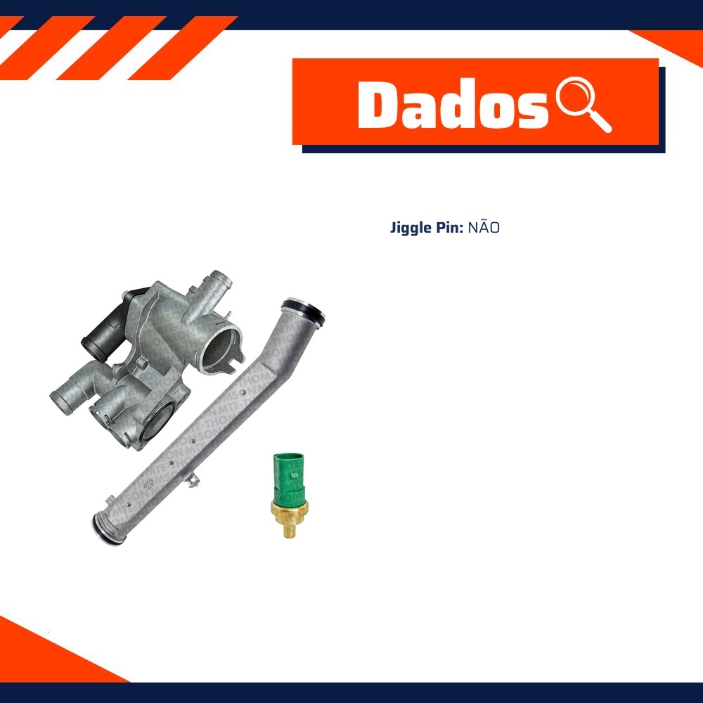 Kit Válvula Termostática, Sensor de Temperatura e Tubo - MTE - K20036