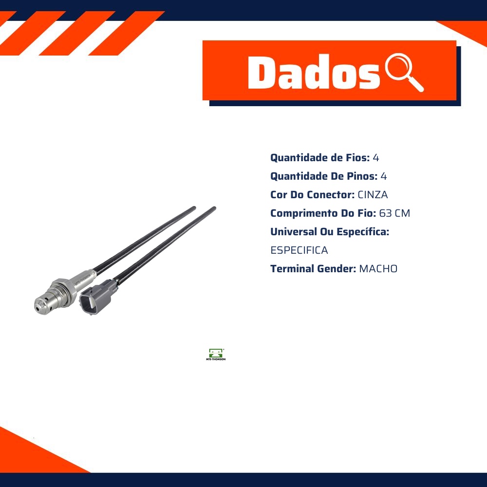 Sonda Lambda A/F para Toyota Hilux - MTE-THOMSON - 9826.40.063