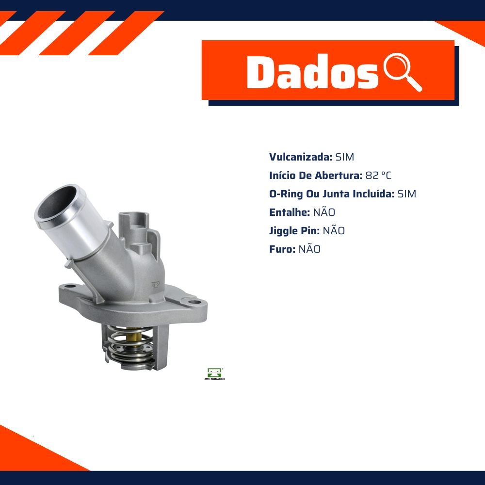 Válvula Termostática 82 ºc para Chevrolet Equinox - MTE-THOMSON - VT570.82