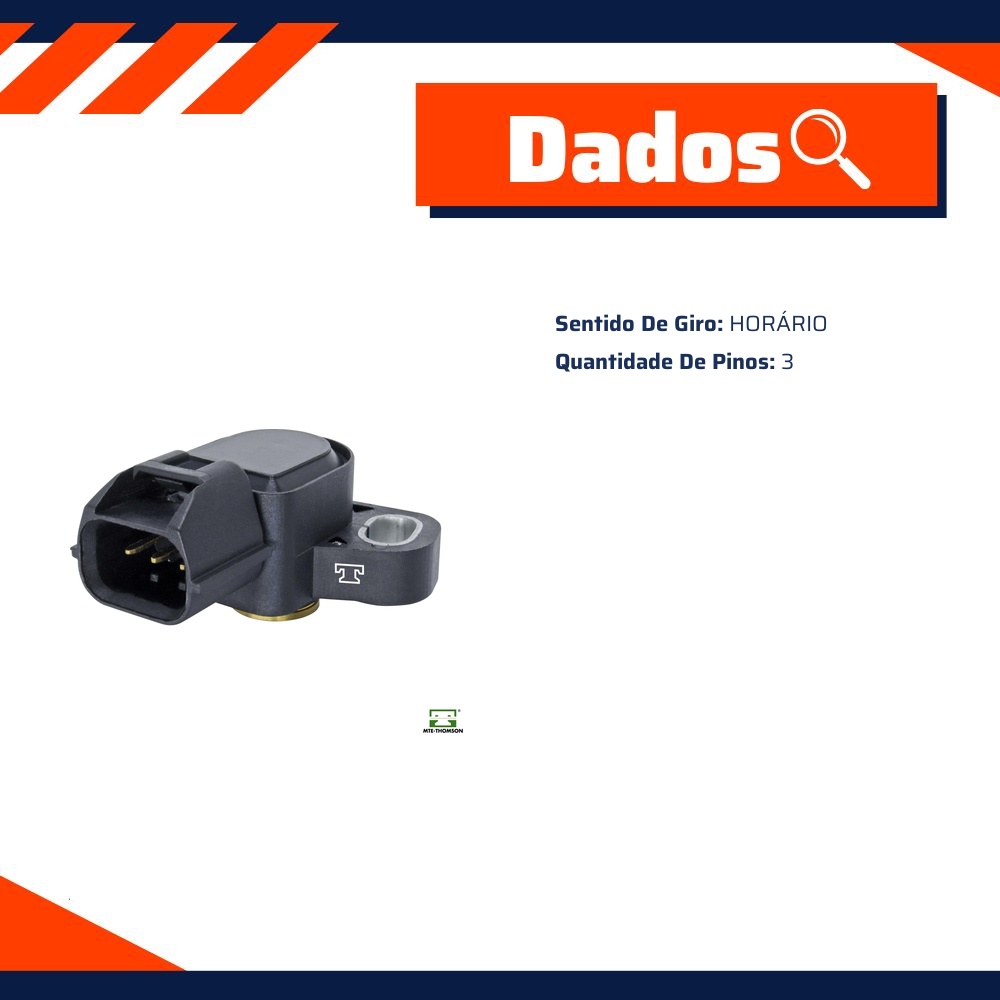 Sensor de Posição da Borboleta Tps para Yamaha XTZ 125 e YBR 125 FACTOR - MTE-THOMSON - 7290