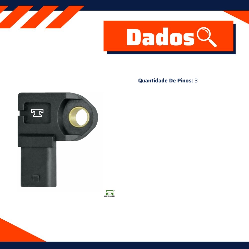 Sensor de Pressão do Coletor Map para Chevrolet Onix e Prisma - MTE-THOMSON - 71076