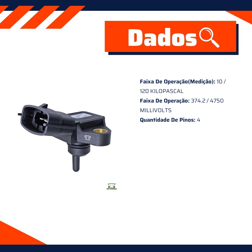 Sensor de Pressão do Coletor - MAP - MTE - 71077