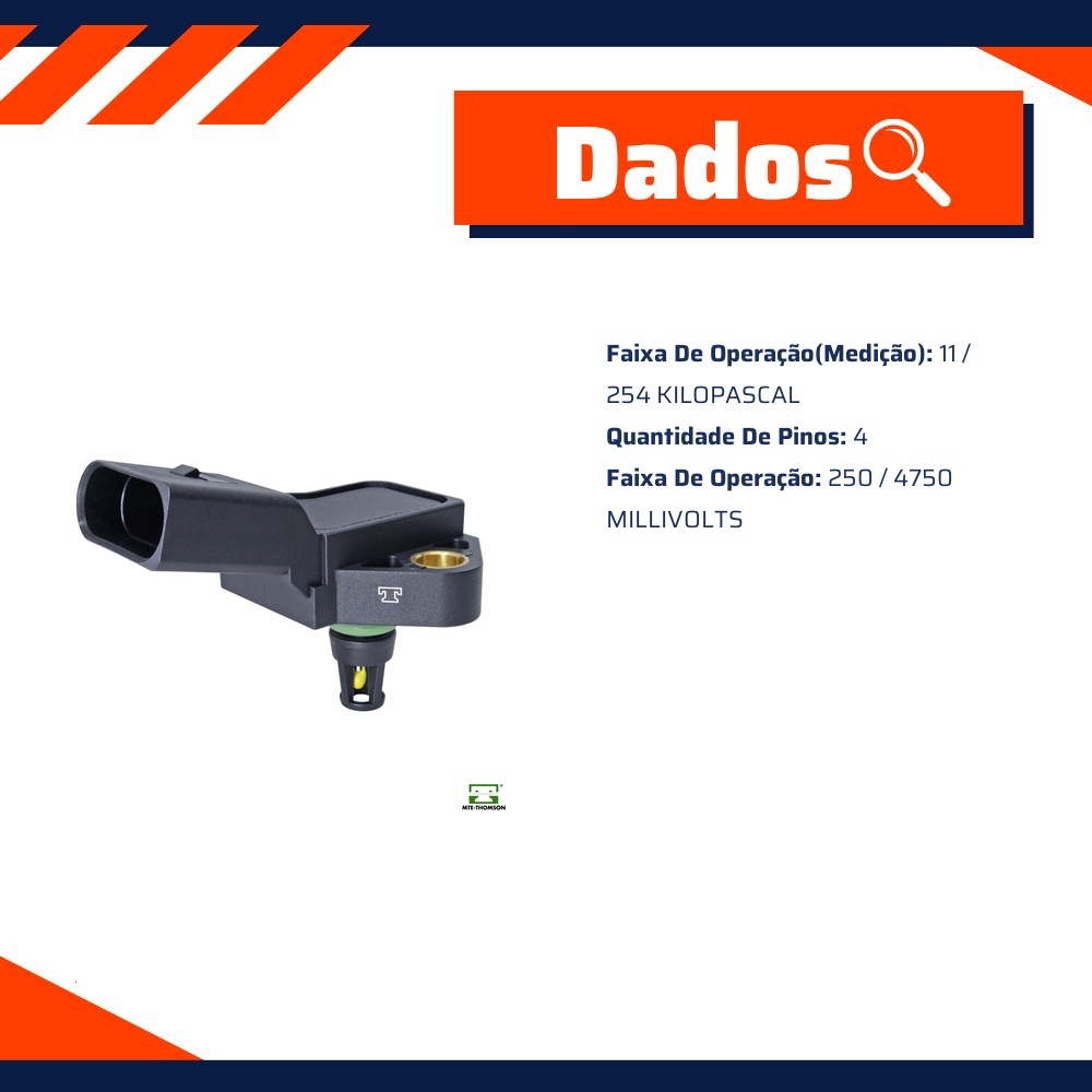 Sensor de Pressão do Coletor - MAP - MTE - 71088