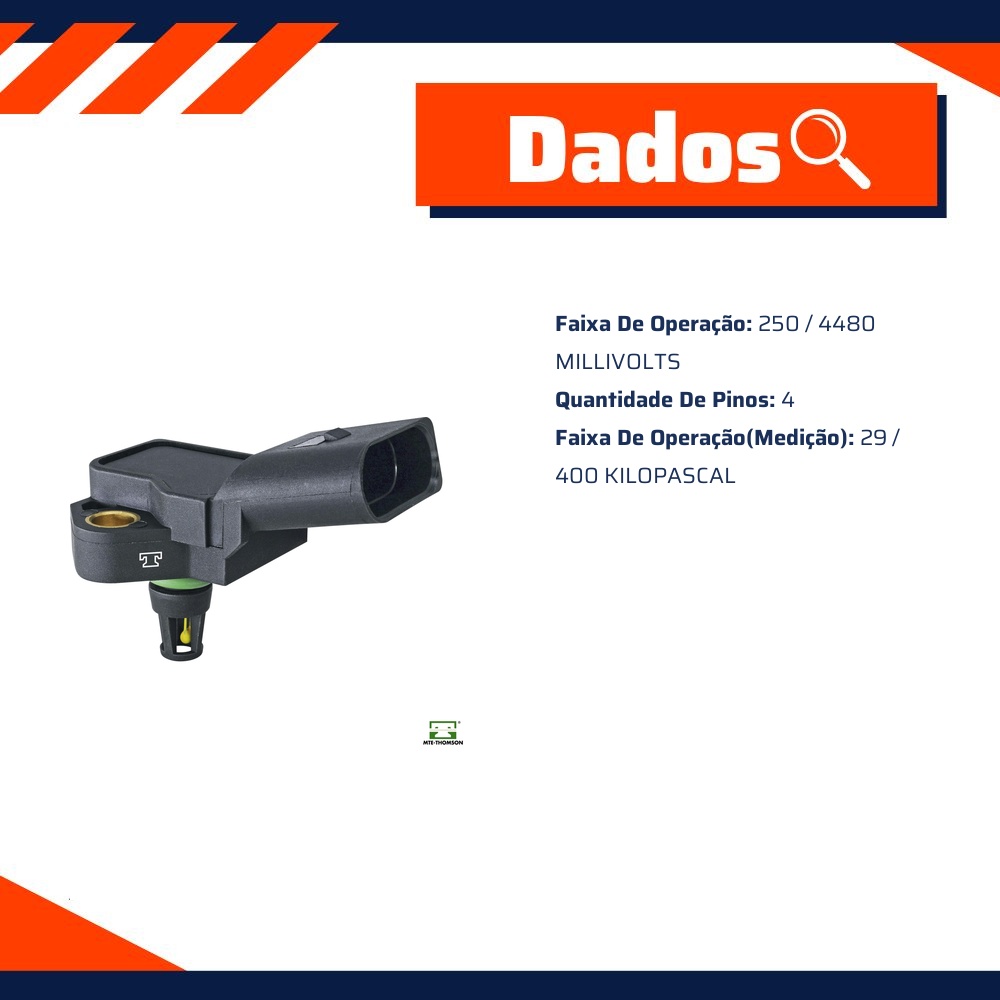 Sensor de Pressão do Coletor - MAP - MTE - 71092