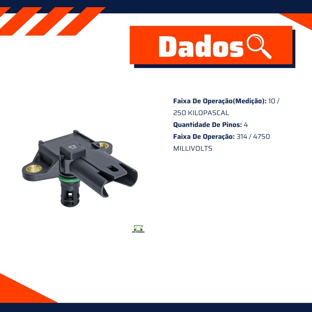 Sensor de Pressão do Coletor - MAP - MTE - 71101