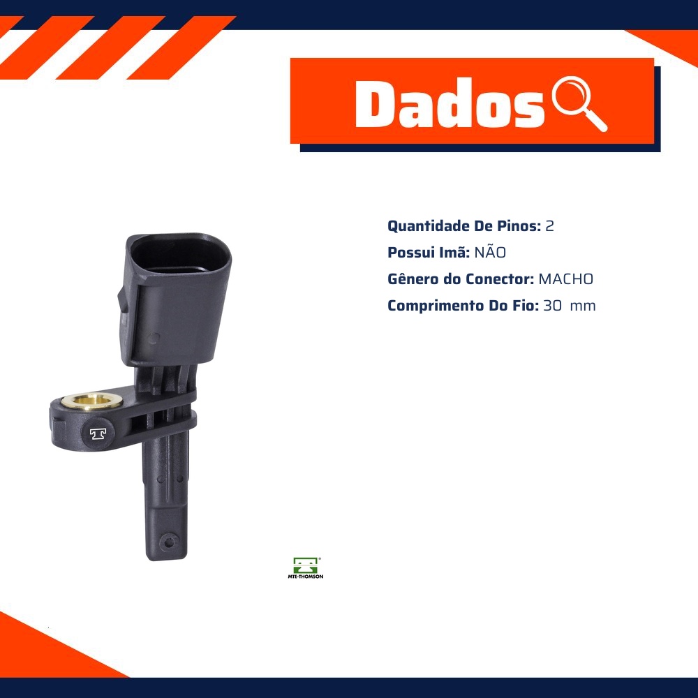 Sensor de Velocidade da Roda ABS para Volkswagen Amarok - MTE-THOMSON - 73326