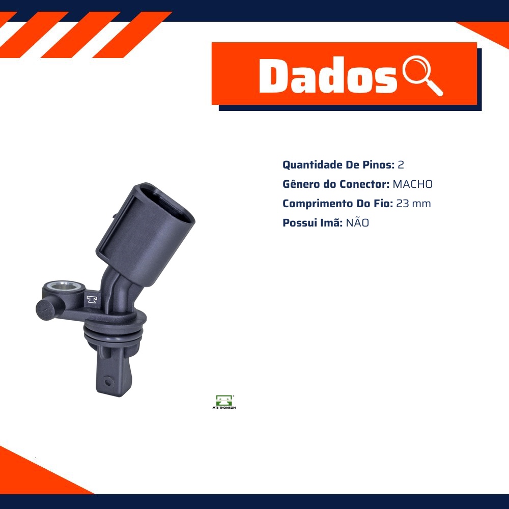 Sensor de Velocidade da Roda ABS para Volkswagen Amarok - MTE-THOMSON - 73337