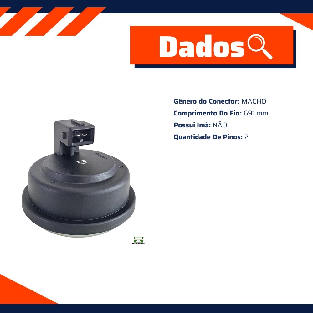 Sensor de Freio ABS Traseiro - MTE - 73346