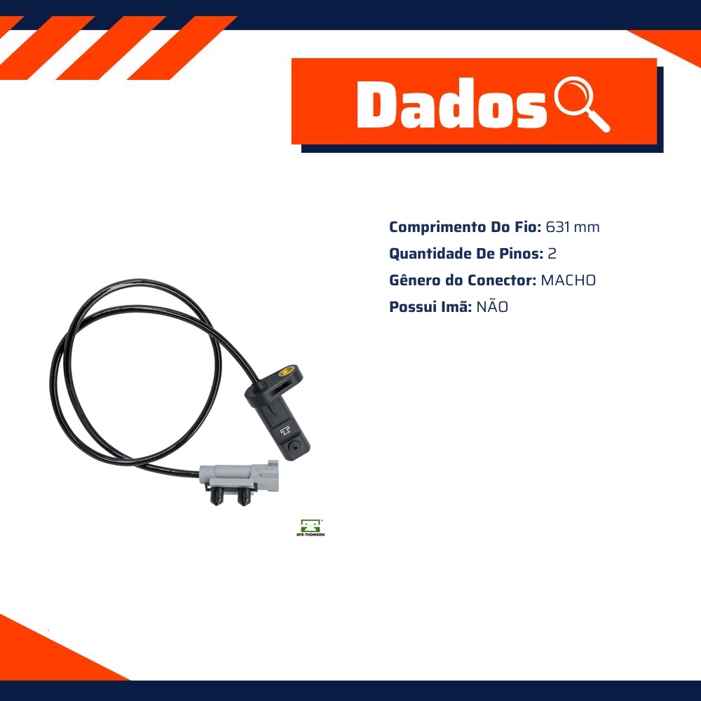 Sensor de Velocidade da Roda ABS para Jeep Grand Cherokee - MTE-THOMSON - 73354
